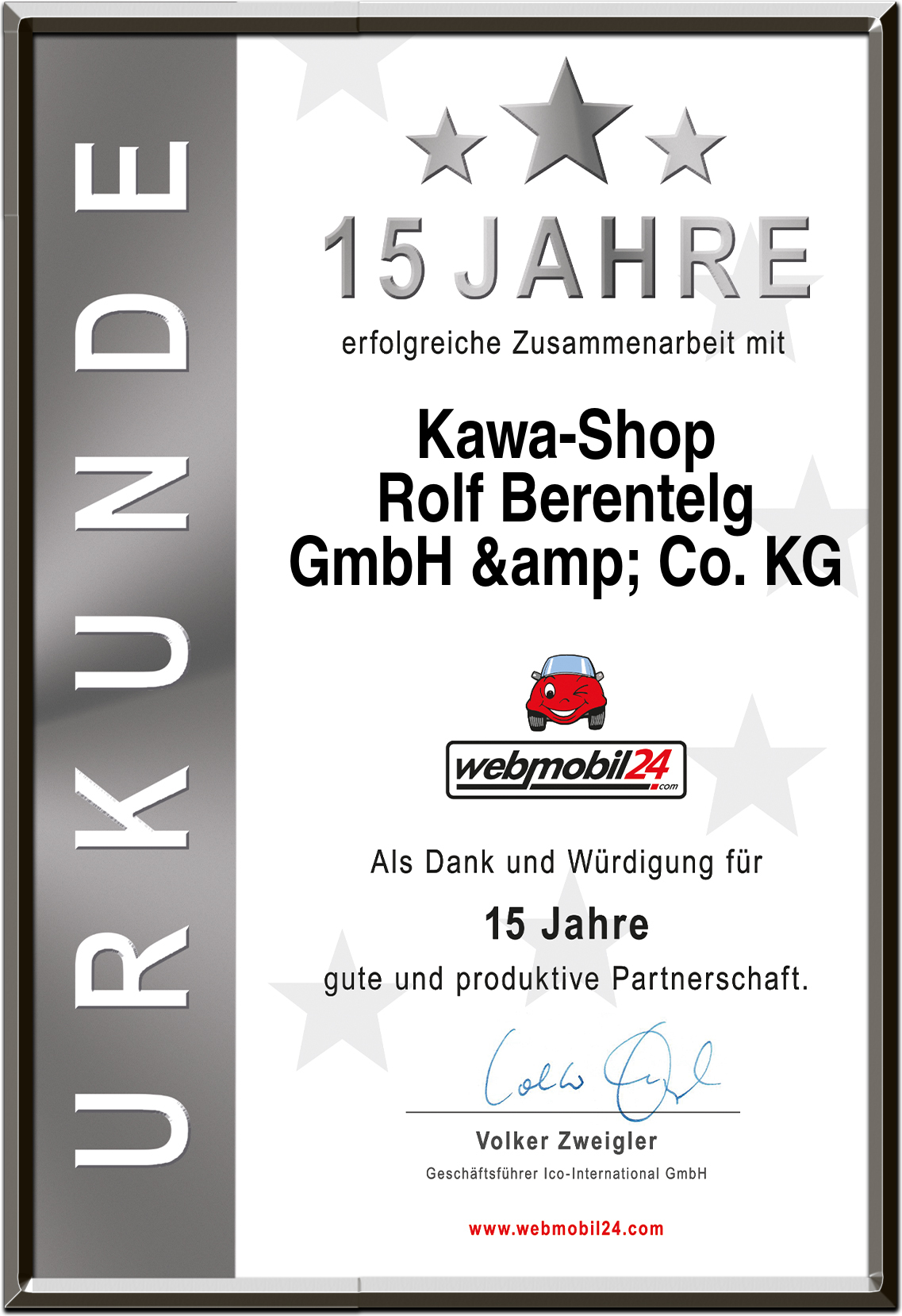 Kawa-Shop
Rolf Berentelg
GmbH & Co. KG